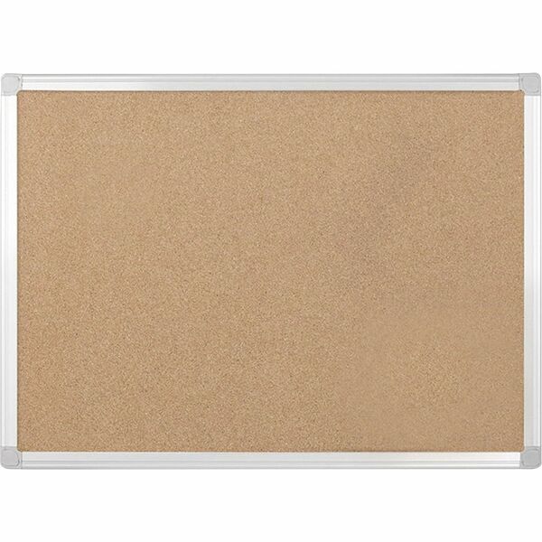 MasterVision Earth Series Recycled Cork Boards - 36" (914.40 mm) Board Height x 48" (1219.20 mm) Board Width - Natural Cork Surface - Environmentally Friendly, Recyclable, Durable, Resilient, Sturdy - Wood Frame - 1 Each