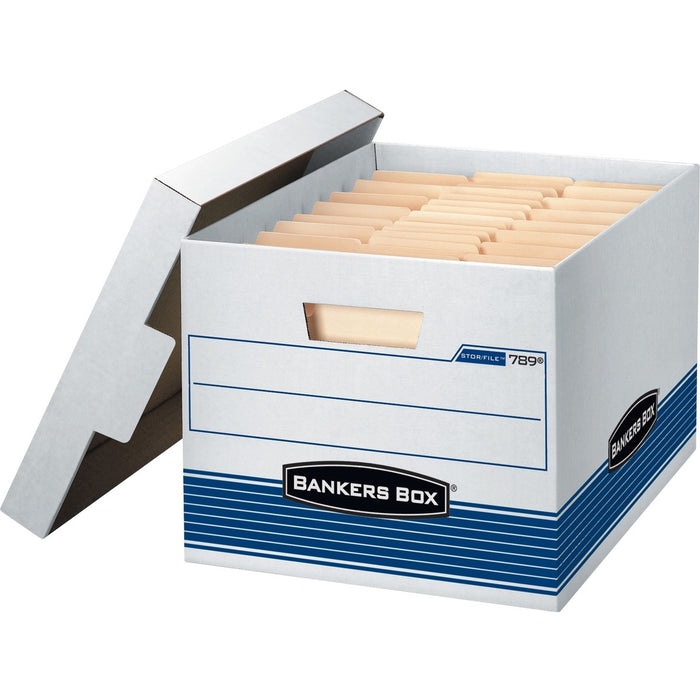 Bankers Box Quick/Stor Storage Boxes 12" x 15-1/4" x 10-1/4" 3/pkg - External Dimensions: 15.3" (387.35 mm) Width x 10.3" (260.35 mm) Depth x 12" (304.80 mm) Height - Media Size Supported: Letter 8.50" (215.90 mm) x 11" (279.40 mm), Legal 8.50" (215.90 mm