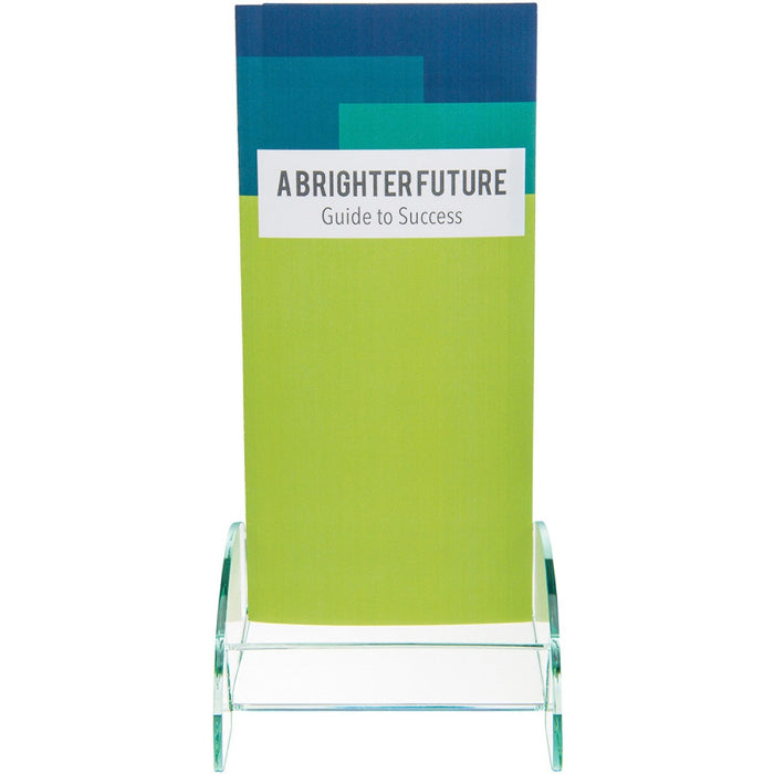Deflecto Euro-Style DocuHolder - 8" (203.20 mm) Height x 4.5" (114.30 mm) Width x 3.8" (95.25 mm) Depth - Durable, Lightweight - Clear - Glass, Plastic, Acrylic - 1 Each