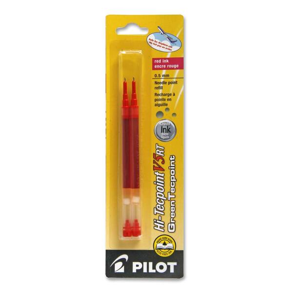 Pilot Hi-Tecpoint VR5/VR7 Refill - 0.5 mm (0.02") - Red Ink - 2 / Pack