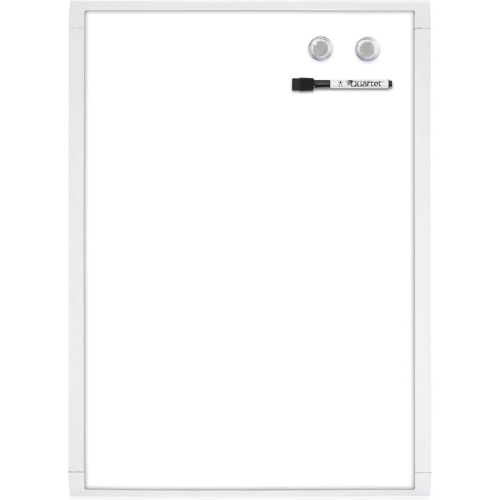 Quartet Mini Magnetic Dry Erase Board - 17" (43.18 cm) Width x 11" (27.94 cm) Height - White Surface - Magnetic - 1 Each