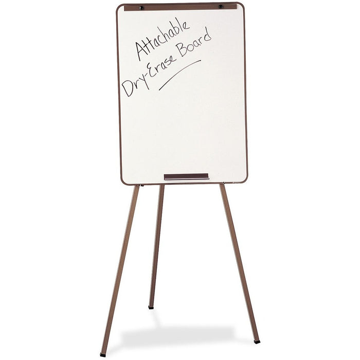 Quartet Adjustable Flip-Chart/Dry Erase Easel - 26" (66.04 cm) Width x 24" (60.96 cm) Height - Melamine Surface - Black Metal Frame - Adjustable Height, Lightweight - 1 Each