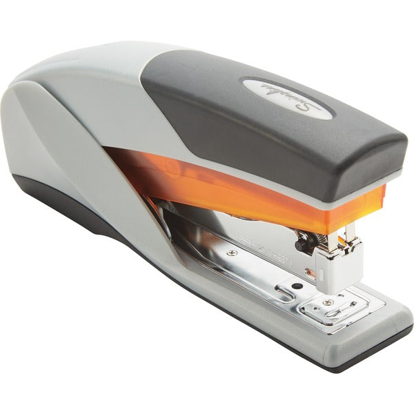 Swingline Optima 25 Reduced Effort Stapler - 25 of 20lb Paper Sheets Capacity - 210 Staple Capacity - Full Strip - 1/4" Staple Size - 1 Each - Gray, Orange