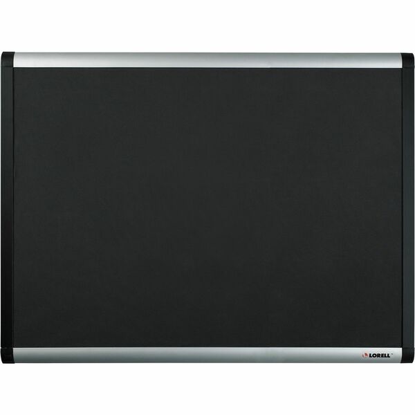 Lorell Mesh Bulletin Board - 36" (914.40 mm) Height x 24" (609.60 mm) Width - Fabric Surface - Black Anodized Aluminum Frame - 1 Each