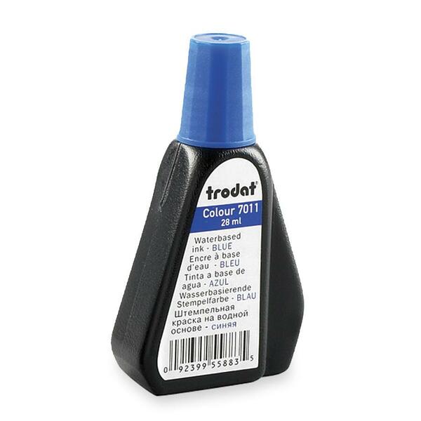 Trodat Blue Ink For Stamp Pad - Blue Ink - 28 mL - 1 Each