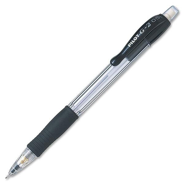 G2 Mechanical Pencil - 0.5 mm (0.02") Black Lead - Refillable - Translucent Black Barrel - 1 Each