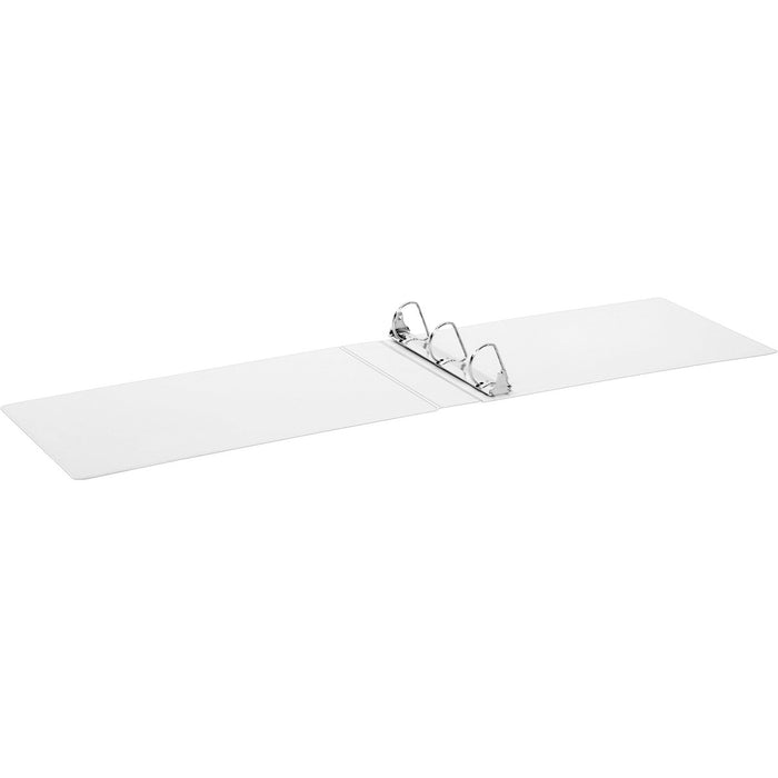 Cardinal&reg; ClearVue Overlay Tabloid D-Ring Binder - 2" (50.80 mm) Binder Capacity - Tabloid - 11" (279.40 mm) x 17" (431.80 mm) Sheet Size - 540 Sheet Capacity - 2 3/4" (69.85 mm) Spine Width - 3 Ring - Fastener: D-Ring - Vinyl - White - 2.62 lb (1188.