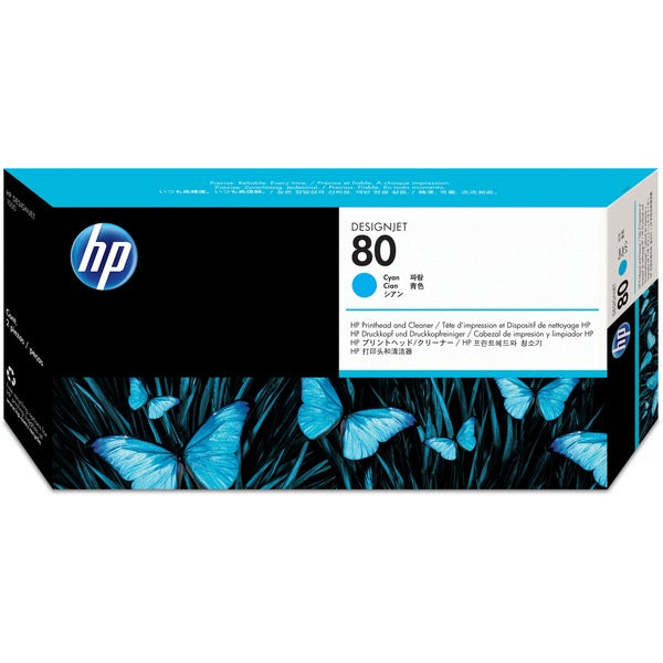 HP 80 (C4821A) Original Printhead - Single Pack - Inkjet - Cyan