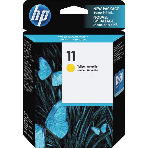 HP 11 (C4838A) Original Inkjet Ink Cartridge - Single Pack - Yellow - 1 Each - 2550 Pages