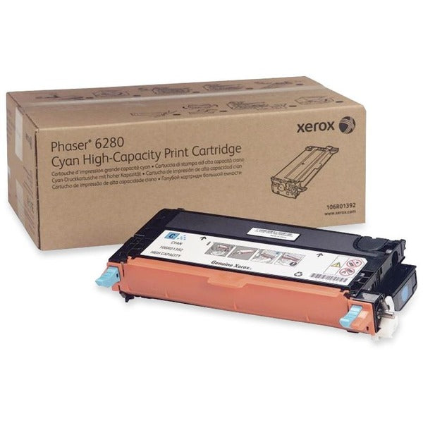 Xerox 106R01392 Original Toner Cartridge - Laser - High Yield - 5900 Pages - Cyan - 1 Each