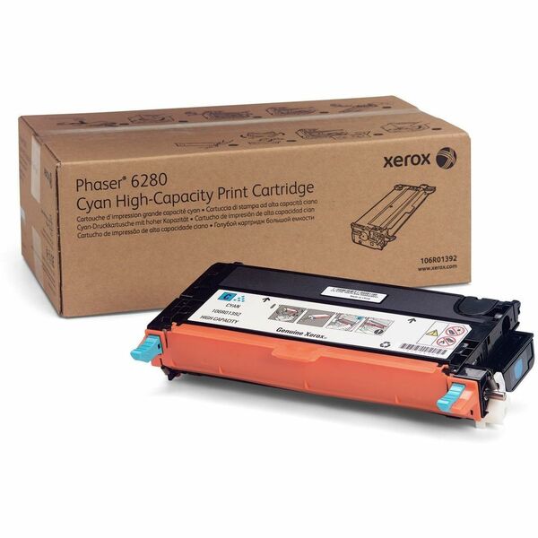 Xerox 106R01392 Original Toner Cartridge - Laser - High Yield - 5900 Pages - Cyan - 1 Each