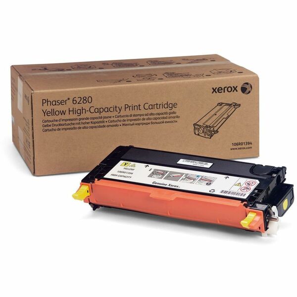 Xerox 106R01394 Original Toner Cartridge - Laser - High Yield - 5900 Pages - Yellow - 1 Each