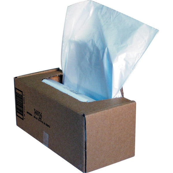 Fellowes Waste Bags for 325 Series Shredders - 94.64 L - 39.50" (1003.30 mm) Height x 33" (838.20 mm) Width x 15" (381 mm) Depth - Plastic - Clear - 50 / Carton