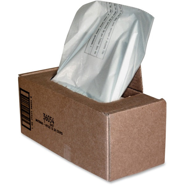 Fellowes Waste Bags for 125 / 225 / 2250 Series Shredders - 75.71 L - 40.25" (1022.35 mm) Height x 30.50" (774.70 mm) Width x 13" (330.20 mm) Depth - Plastic - Clear - 50 / Carton