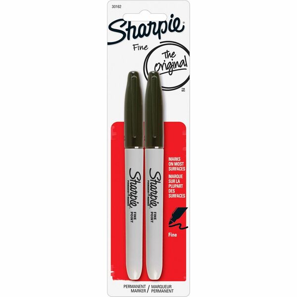 Sharpie Fine Point Marker - Fine Marker Point - Black Ink - Alcohol Based - 2 / Pack