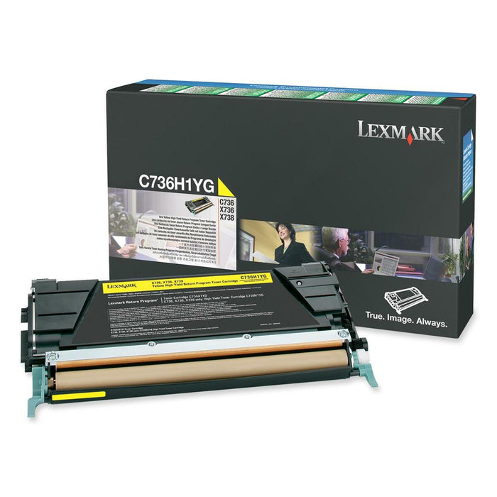 Lexmark Toner Cartridge - Laser - High Yield - 10000 Pages - Yellow - 1 Each