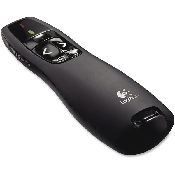 Logitech Wireless Presenter - Laser - Wireless - 49.21 ft (15000 mm) - Radio Frequency - 2.40 GHz - Black - USB - 1 Each