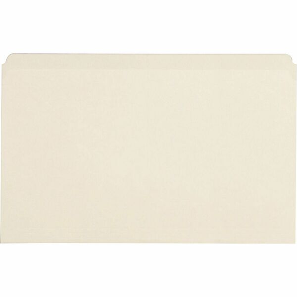 Business Source Straight Tab Cut Legal Recycled Top Tab File Folder - 8 1/2" (215.90 mm) x 14" (355.60 mm) - 10.5 pt. (3.70 mm) - Manila - Manila - 10% Recycled - 100 / Box