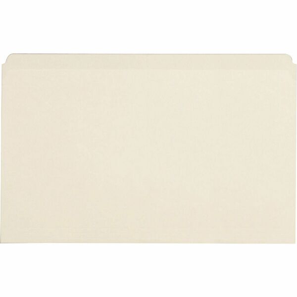 Business Source Straight Tab Cut Legal Recycled Top Tab File Folder - 8 1/2" x 14" - Manila - Manila - 10% Recycled - 100 / Box