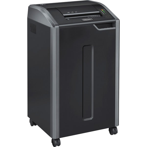 Fellowes Powershred&reg; 425i 100% Jam Proof BAA Compliant Strip-Cut Shredder - Continuous Shredder - Strip Cut - 38 Per Pass - for shredding Staples, Credit Card, CD, DVD, Paper Clip, Junk Mail, Paper - 0.2" Shred Size - P-2 - 6.10 m/min - 12" Throat - 1