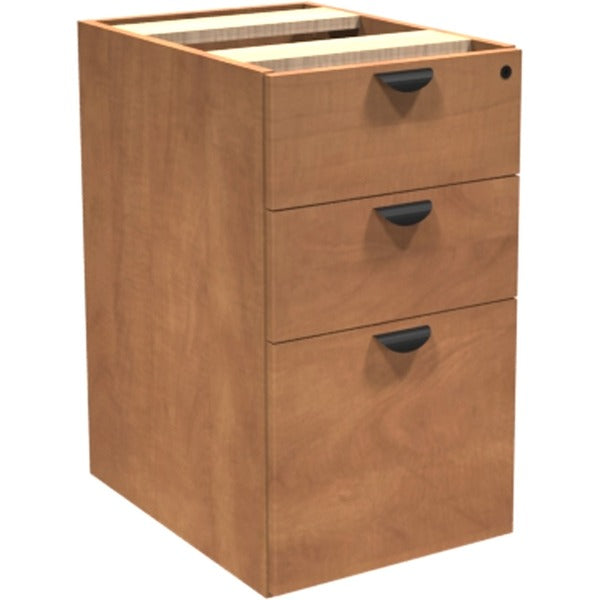 Heartwood Innovations Box/Box/ File Pedestal - 15.75" (40 cm) Width x 20.75" (52.71 cm) Depth x 20.50" (52.07 cm) Height - 3 x Drawer(s) for Box, File - Legal, Letter - Durable, Fire Resistant, Scratch Resistant, Dent Proof - Sugar Maple