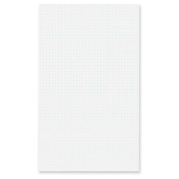 Hilroy Figuring Pad - 96 Sheets - 0.25" Ruled - 8 3/8" x 14" - White Paper - 5 / Pack