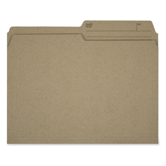 Hilroy Legal Recycled Top Tab File Folder - 8 1/2" (215.90 mm) x 14" (355.60 mm) - Sand - Non-toxic - 100% Recycled - 100 / Box