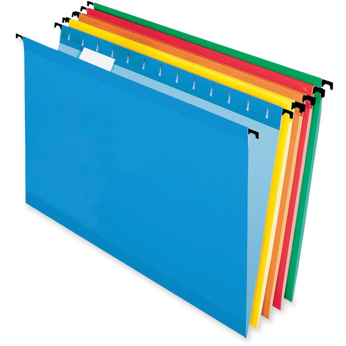 Pendaflex SureHook Letter Yes Hanging Folder - 8 1/2" (215.90 mm) x 11" (279.40 mm) - Assorted - Built-in Tension Spring - 10% Recycled - 20 / Box