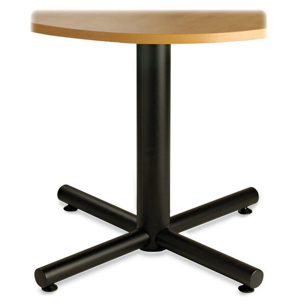 Heartwood 9003030MXB 30" Diameter Conference Table Base with Levelers - Cross Base - 28" (711.20 mm) Height x 29.5" (749.30 mm) Width x 29.5" (749.30 mm) Depth - Conferencing - Powder Coated - 1 Each