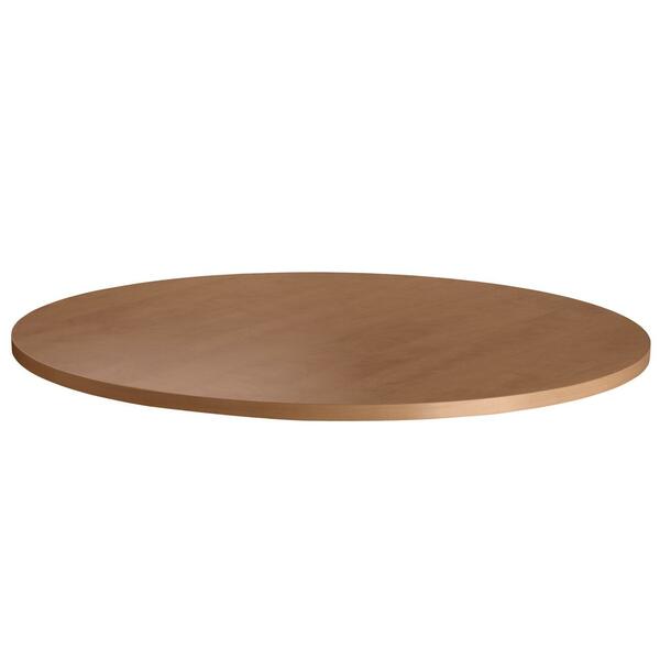 Heartwood HDL Innovations Round Cafeteria Table - Sugar Maple Round Top - 1" (25.40 mm) Table Top Thickness x 35.5" (901.70 mm) Table Top Diameter - Conferencing - 1 Each