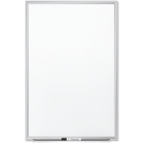 Quartet Marker Board - 36" (3 ft) Width x 24" (2 ft) Height - White Surface - Aluminum Frame - Magnetic - Stain Resistant, Scratch Resistant, Dent Resistant, Durable, Ghost Resistant - 1 Each