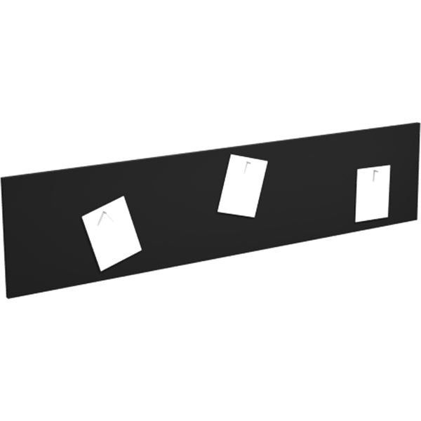 Heartwood Innovations Series Tackboard - 15.75" (400.05 mm) Board Height x 68.25" (1733.55 mm) Board Width - Black Surface - 1 Each