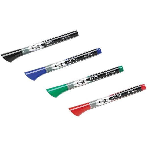 Quartet EnduraGlide Dry Erase Marker - Fine Marker Point - Red, Green, Blue, Black Ink - 4 / Pack