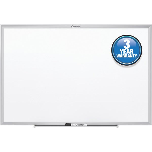 Quartet Marker Board - 36" (914.40 mm) Width x 24" (609.60 mm) Height - White Surface - Anodized Aluminum Frame - 1 Each