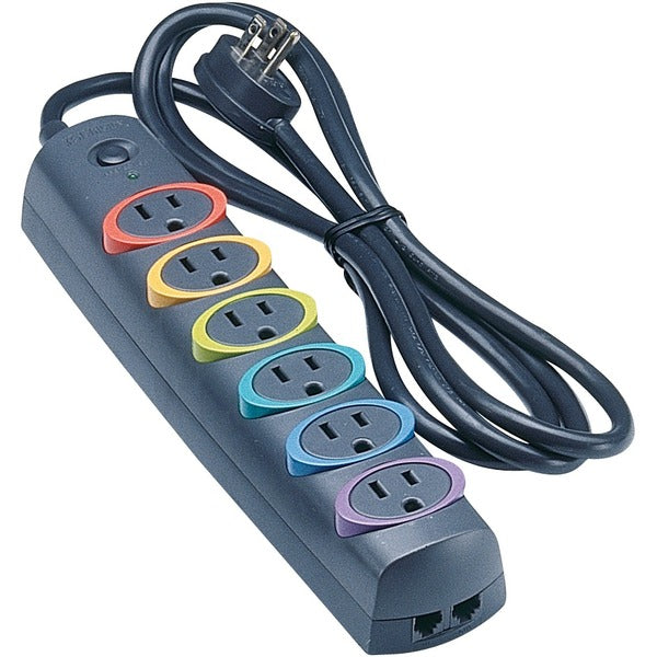 Kensington SmartSockets Surge Protector - 6 x AC Power - 670 J - 6 ft (1.83 m)