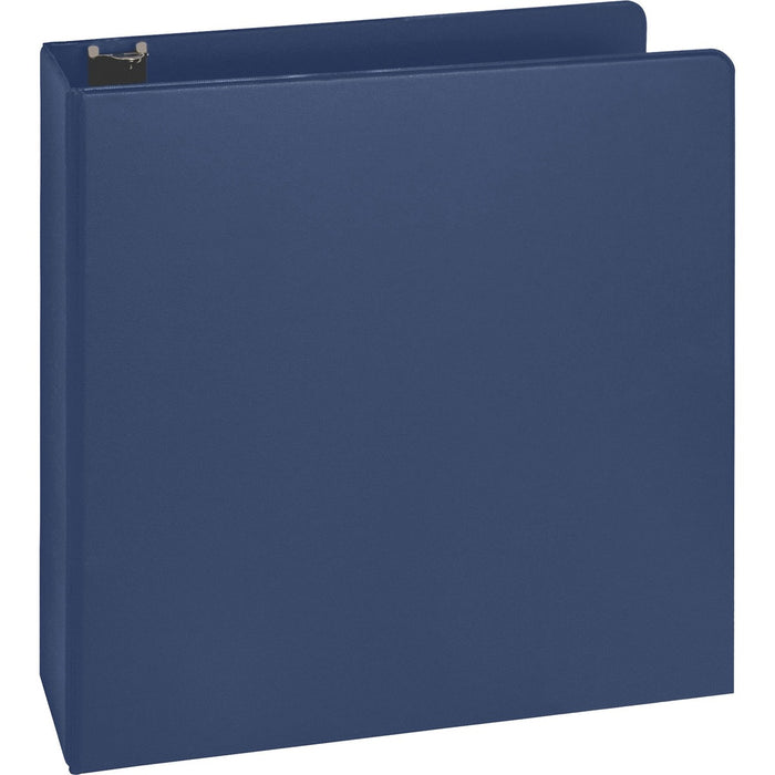 Business Source Basic Round Ring Binders - 2" (50.80 mm) Binder Capacity - Letter - 8 1/2" (215.90 mm) x 11" (279.40 mm) Sheet Size - Fastener(s): Round Ring - Vinyl - Dark Blue - 1.52 lb (689.46 g) - 1 Each