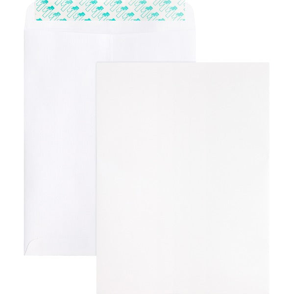 Business Source Self Sealing Catalog Envelope - Catalog - 9" (228.60 mm) Width x 12" (304.80 mm) Length - 28 lb (12700.59 g) - Peel & Seal - White - Wove - 100 / Box