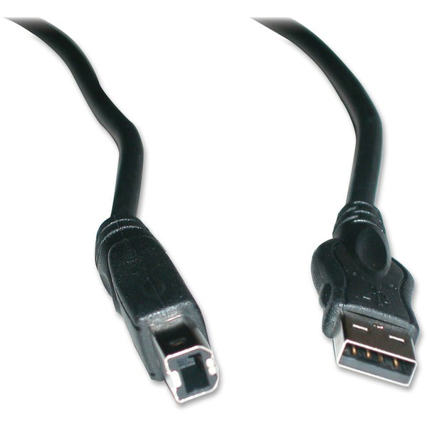Exponent Microport 57546 USB Cable Adapter - 10 ft (3.05 m) USB Data Transfer Cable - First End: 1 x USB 2.0 Type A - Male - Second End: 1 x USB 2.0 Type B - Male - Black - 1 Each