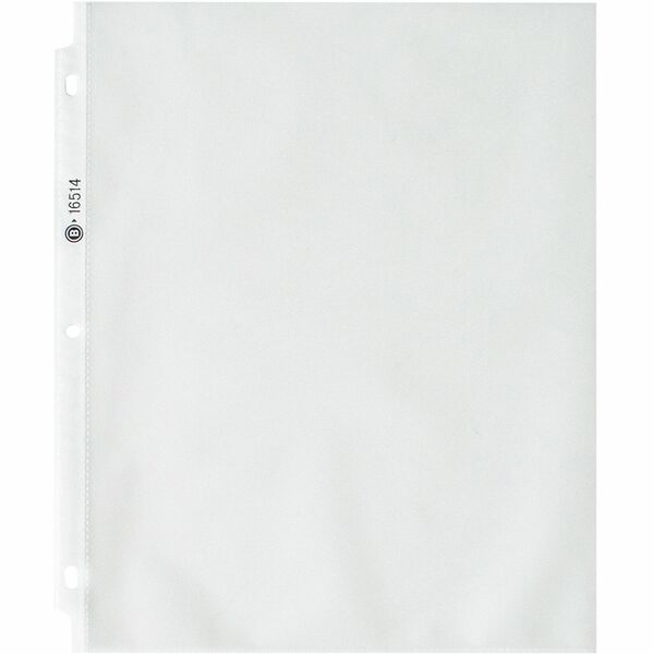 Business Source Nonglare Top-loading Sheet Protectors - 11" (279.4 mm) Height x 9" (228.6 mm) Width x 3.3 mil (0.08 mm) Thickness - For Letter 8 1/2" (215.90 mm) x 11" (279.40 mm) Sheet - Rectangular - Non-glare - Polypropylene - 50 / Box