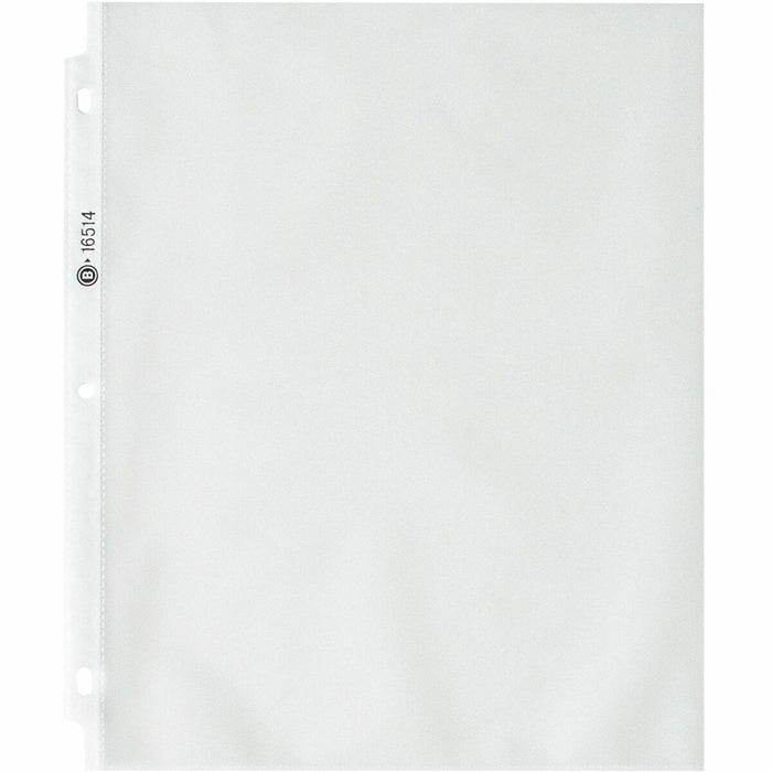 Business Source Nonglare Top-loading Sheet Protectors - 11" (279.4 mm) Height x 9" (228.6 mm) Width x 3.3 mil (0.08 mm) Thickness - For Letter 8 1/2" (215.90 mm) x 11" (279.40 mm) Sheet - Rectangular - Non-glare - Polypropylene - 1 Box