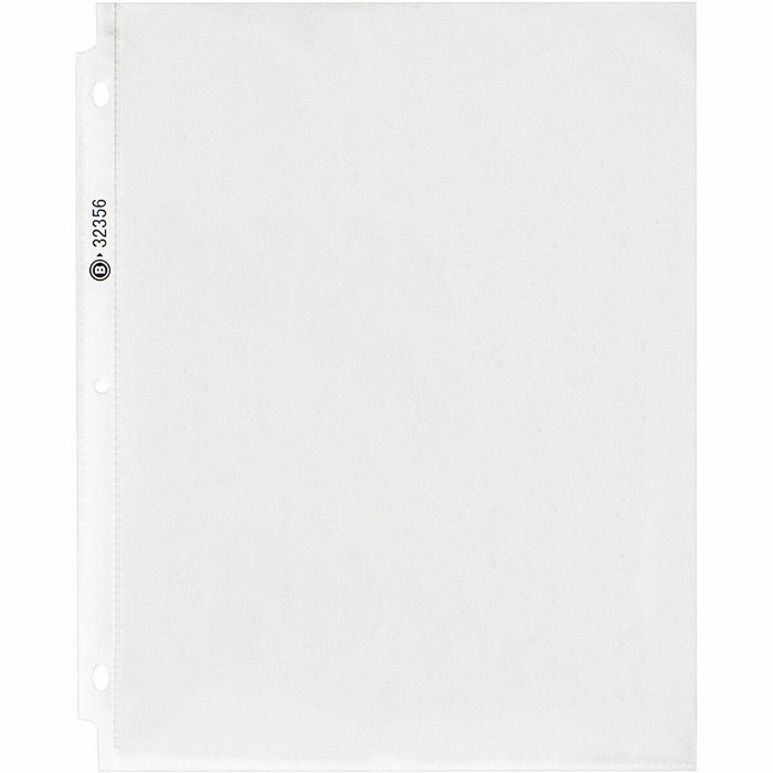 Business Source Nonglare Top-loading Sheet Protectors - 11" (279.4 mm) Height x 9" (228.6 mm) Width x 2.4 mil (0.06 mm) Thickness - For Letter 8 1/2" (215.90 mm) x 11" (279.40 mm) Sheet - Rectangular - Clear - Polypropylene - 1 Pack