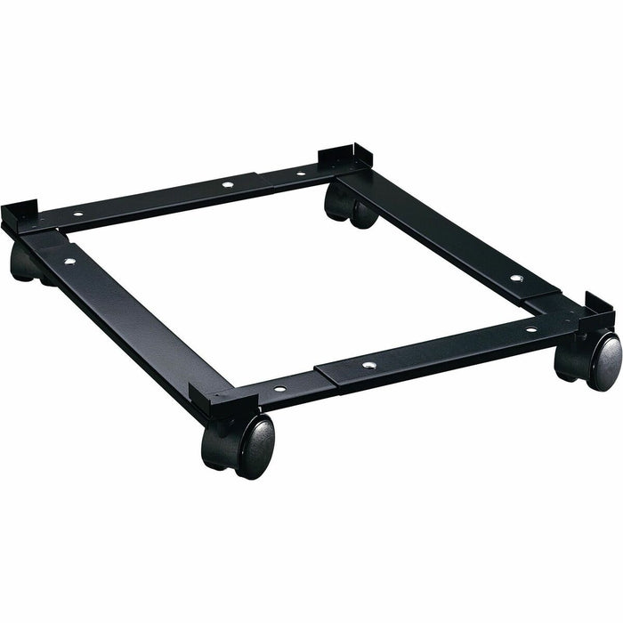 Lorell Commercial-Grade File Caddy - 400 lb (181.44 kg) Load Capacity - 4 Casters - Steel - 16.6" (422.28 mm) Width x 11.4" (289.56 mm) Depth x 4" (101.60 mm) Height - Black - 1 Each