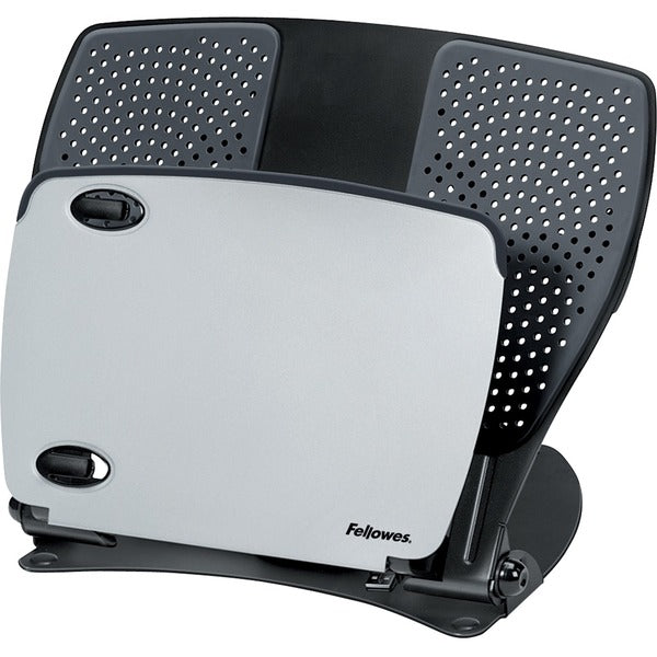 Fellowes Professional Series Laptop Workstation with USB - Up to 17" Screen Support - 15 lb (6803.89 g) Load Capacity - 3" (76.20 mm) Height x 12.13" (308.10 mm) Width x 13.31" (338.07 mm) Depth - Metal, Rubber - Black