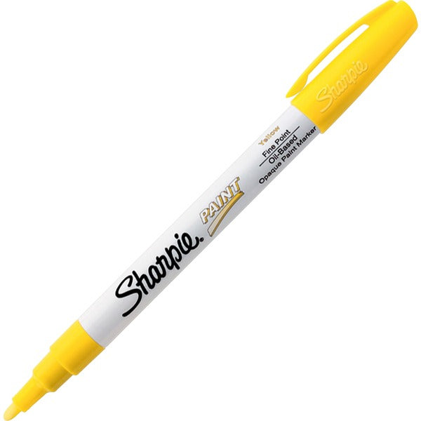 Sharpie Oil-based Paint Markers - Fine Marker Point - Yellow Oil Based Ink - 1 Each