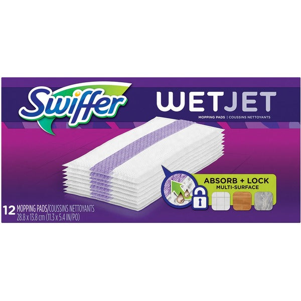 Swiffer WetJet Pad Refill - Absorbent - 12 / Pack