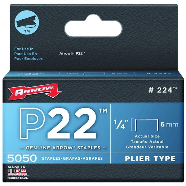 ARROW P22 Staples - 1/4" - 1 / Box