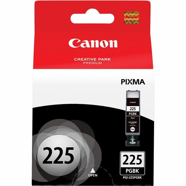 Canon PGI-225BK Original Ink Cartridge - Inkjet - 341 Pages - Black - 1 Each