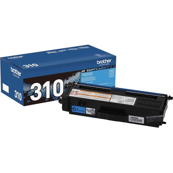 Brother TN310C Original Toner Cartridge - Laser - 1500 Pages - Cyan - 1 Each