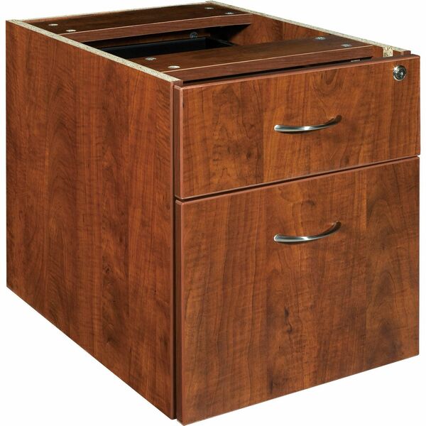 Lorell Essentials Series Box/File Hanging File Cabinet - 2 x Box, File Drawer(s) - Double Pedestal - Finish: Cherry, Laminate