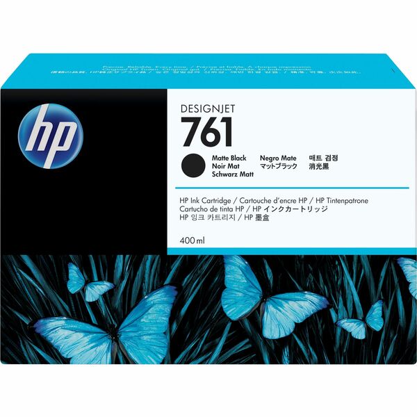 HP 761 (CM991A) Original Inkjet Ink Cartridge - Single Pack - Black - 1 / Each - Inkjet - 1 / Each